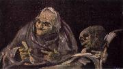 Francisco de Goya Two Women Eating oil painting